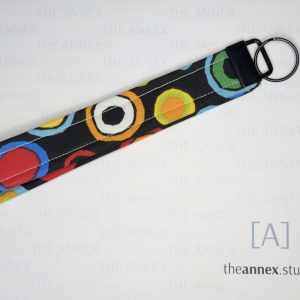 Going in Circles Handmade Wristlet Keychain