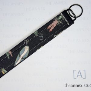 Gone Fishing Handmade Wristlet Keychain