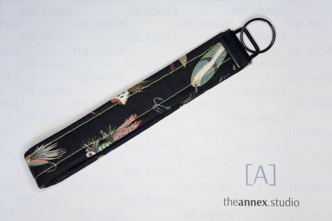 Gone Fishing Handmade Wristlet Keychain - Image 3
