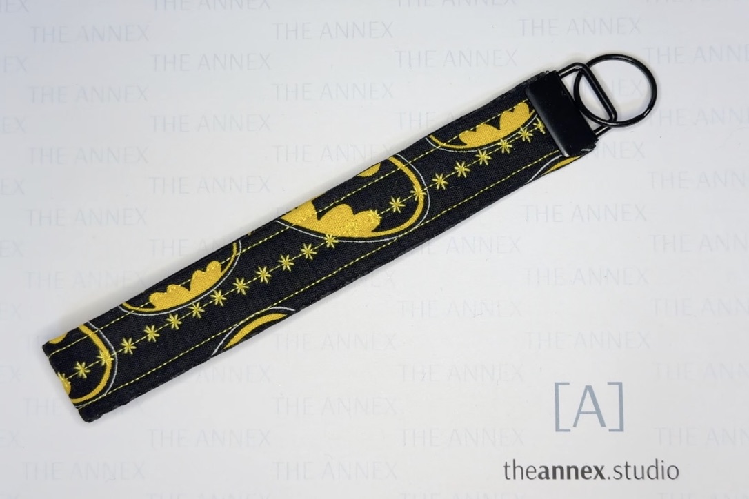 Sunday Funnies Handmade Wristlet Keychain