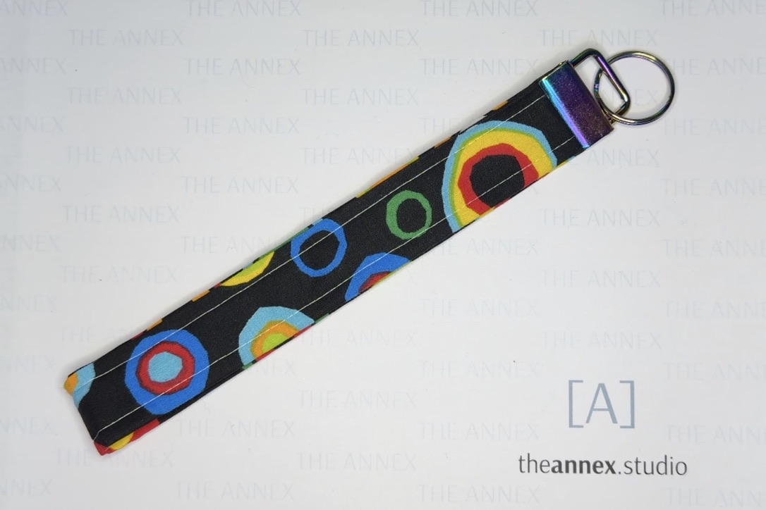 Going in Circles Handmade Wristlet Keychain - Image 2