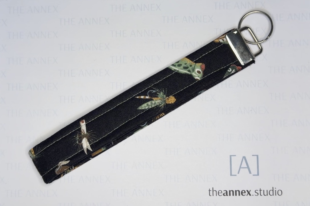 Gone Fishing Handmade Wristlet Keychain - Image 2