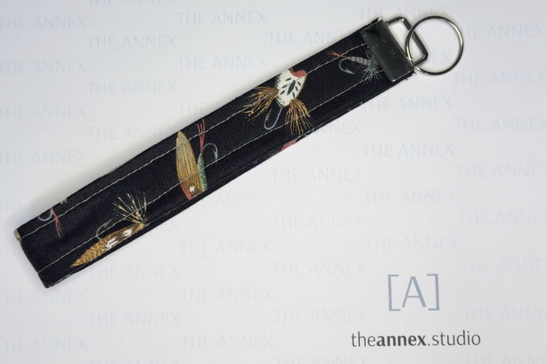 Gone Fishing Handmade Wristlet Keychain - Image 4