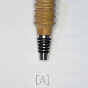 Golden Ridges African Mahogany Hand-Turned Whiskey Stopper
