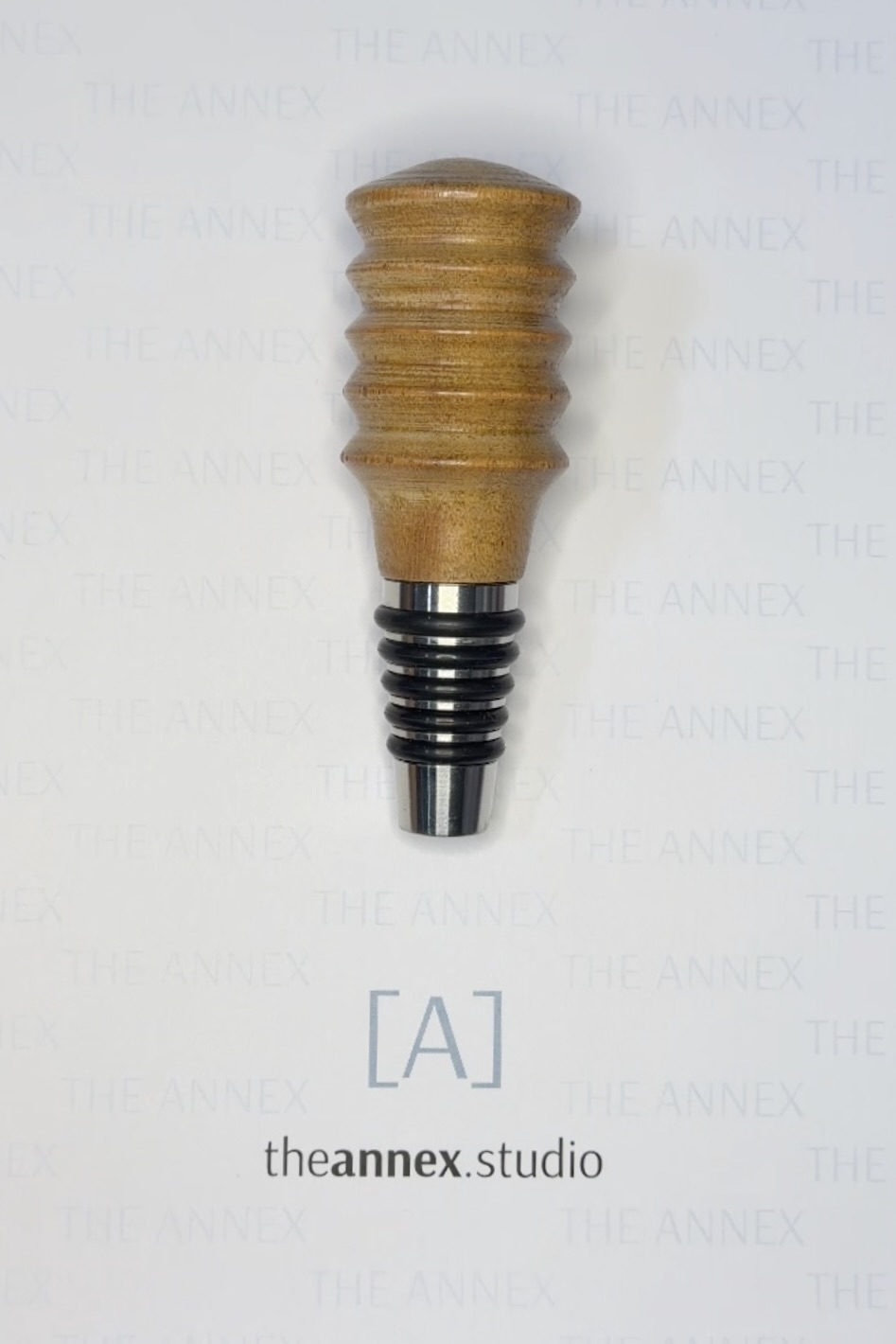 Golden Ridges African Mahogany Hand-Turned Whiskey Stopper