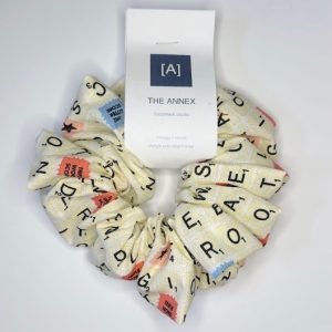 Triple Word Score Colorful Jumbo scrunchie handmade by Ann