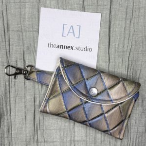 Gilded Sapphire Upcycled Silk AirPods Pro Case