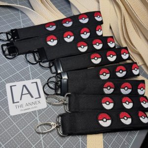 Game Ready Embroidered Keychain Wristlet