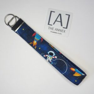 Blast Off! Handmade Wristlet Keychain