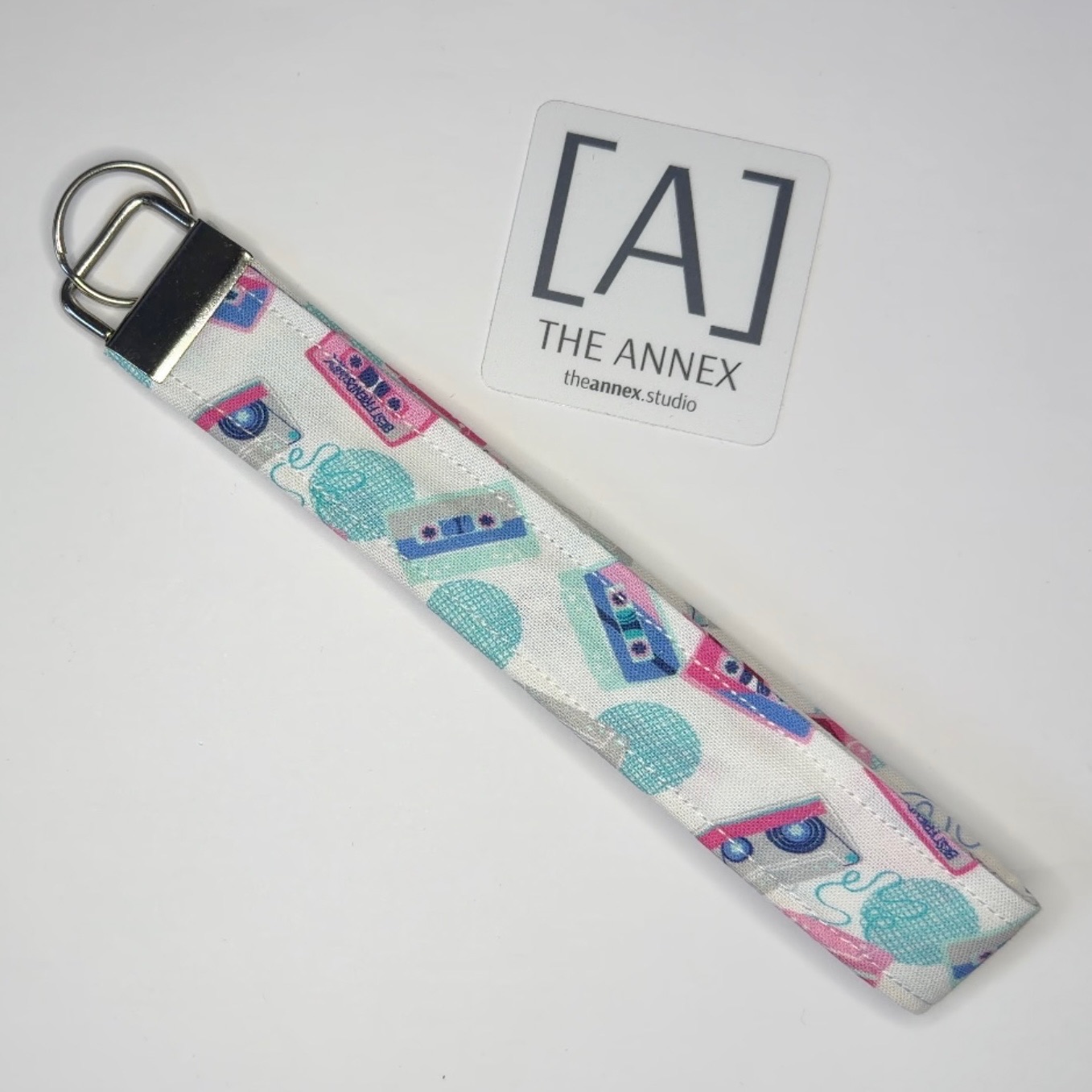 Mix Tape Memories Handmade Wristlet Keychain