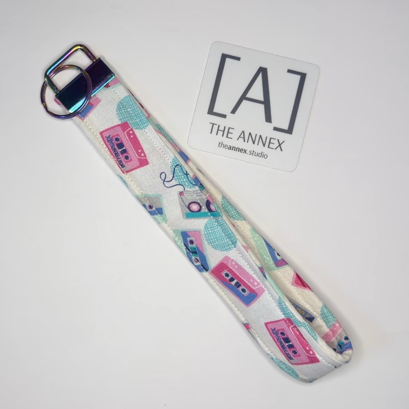 Mix Tape Memories Handmade Wristlet Keychain - Image 2